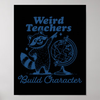 Seltsame Lehrer entwickeln Charakterdesign Poster