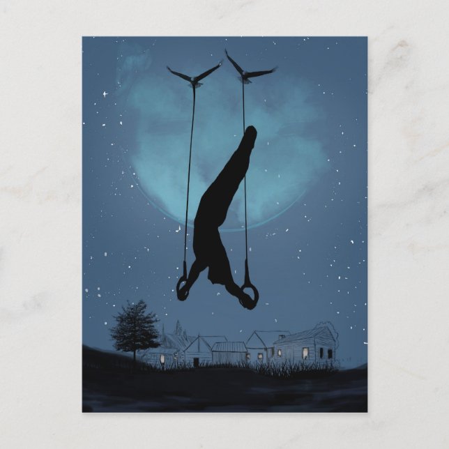 seltsame Nacht Postkarte (Vorderseite)