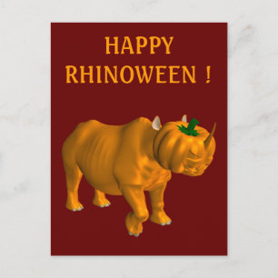 seltsame Rhinoceros Postkarte