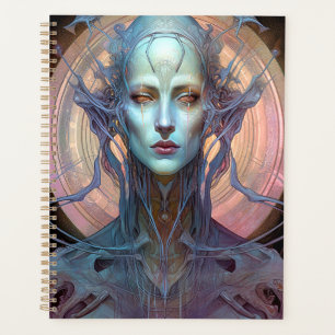 Seltsame Surreal Alien Woman Art Planer