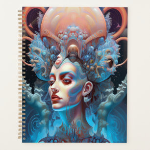 Seltsame Surreal Alien Woman Art Planer