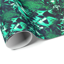 Seltsame und gekrönte Formen mit grünem "hell"