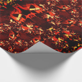 Seltsame und gekrönte Formen mit Korallen "hell" Geschenkpapier