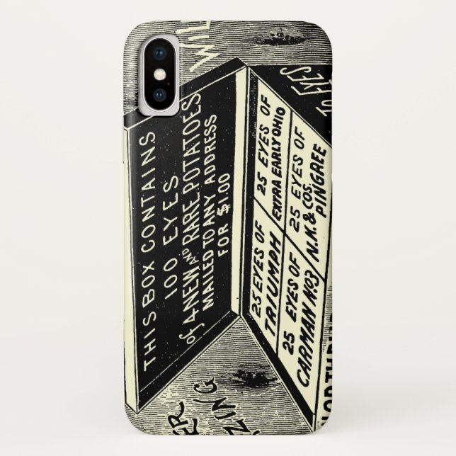 Seltsame Vintage Kartoffelwerbung Case-Mate iPhone Hülle (Rückseite)