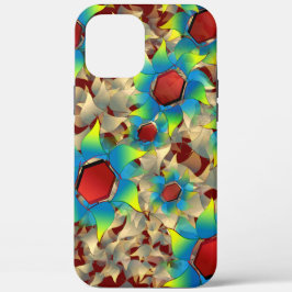 Seltsame virtuelle Blume, bläuliche Blütenblätter  Case-Mate iPhone Hülle