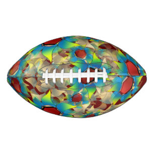 Seltsame virtuelle Blume, bläuliche Blütenblätter Football