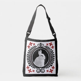 Seltsame weiße Bunny-Tasche / Schulter-Tote Tragetaschen Mit Langen Trägern