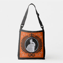 Seltsame weiße Bunny Umhängetasche / Schulter-Tote Tragetaschen Mit Langen Trägern