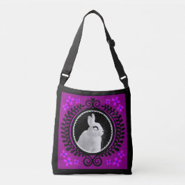 Seltsame weiße Bunny Umhängetasche / Schulter-Tote Tragetaschen Mit Langen Trägern