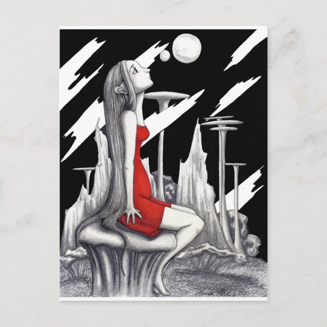 seltsame Welt Postkarte (Vorderseite)