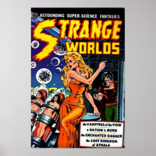 Seltsame Welten - Astounding Super-Science Fantasy Poster