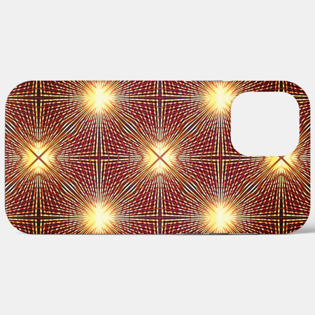 Seltsame Wiederholungslinien, die Lichtkreise erze Case-Mate iPhone Hülle (Rückseite (Horizontal))