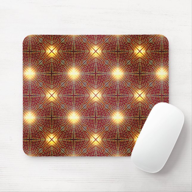 Seltsame Wiederholungslinien, die Lichtkreise erze Mousepad (Mit Mouse)