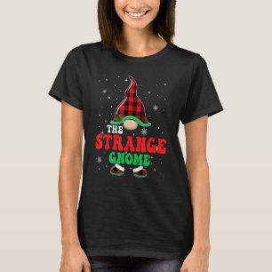 Seltsamer Gnom Büffel Kariert Passende Familie Wei T-Shirt