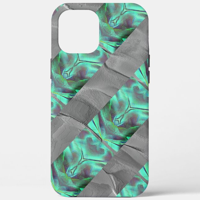Seltsamer Satin-Ton, grün bis kohlenstoffhaltig Case-Mate iPhone Hülle (Rückseite)