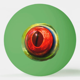 Seltsamer Spaß: Quirky Red Mit Augen Frog Eyeball Tischtennisball