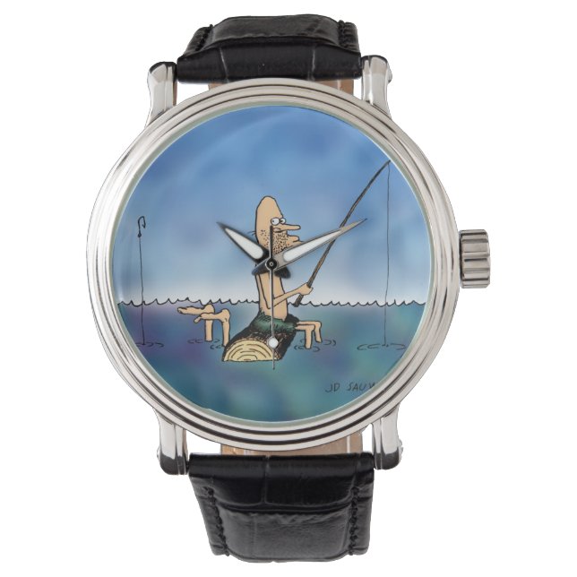 Seltsamer Tag Funny Watch Armbanduhr (Vorderseite)