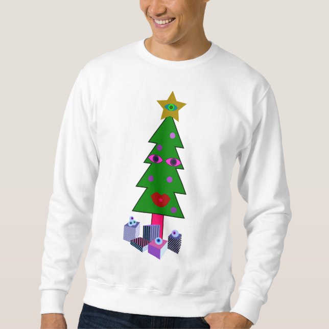 Seltsamer Weihnachtssüßer Sweatshirt (Vorderseite)