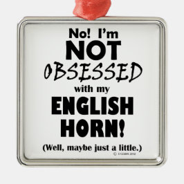 Seltsames Horn Silbernes Ornament