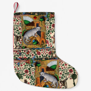 SELTSAMES MITTELALTERLICHES BESTIARIUM, MUSIK, KAT KLEINER WEIHNACHTSSTRUMPF