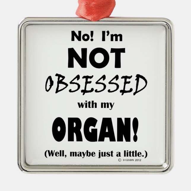 Seltsames Organ Silbernes Ornament (Vorne)