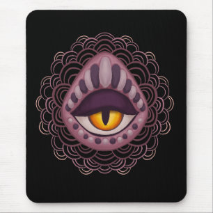 Seltsames spokkisches Auge Mousepad