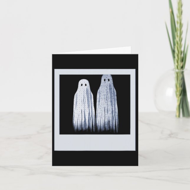 Seltsames und ungewöhnliches Ghost-Foto Funny Horr Karte (Vorderseite)