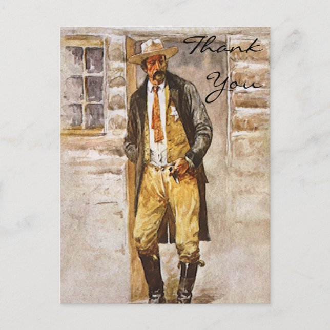 Seltzer's Sheriff Postkarte (Vorderseite)