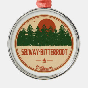 Selway-Bitterroot Wilderness Montana Idaho Ornament Aus Metall