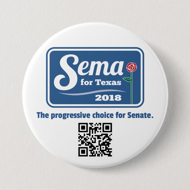 Sema für Texas 2018 3" Knopf Button (Vorderseite)
