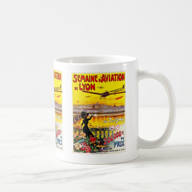 Semaine d'Aviation de Lyon Coffee Mug (Droite)