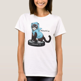 Semaine heureuse de requin de T-shirt de chat de