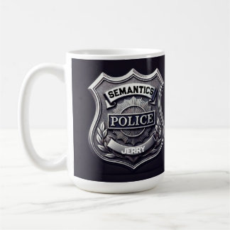 SEMANTICS Police Tasse - individuell anpassbar