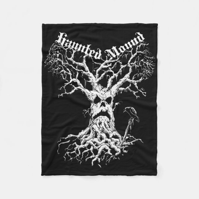 Sematary Merch. Entwerfen eines Geisterbaums. Spuk Fleecedecke (Vorderseite)