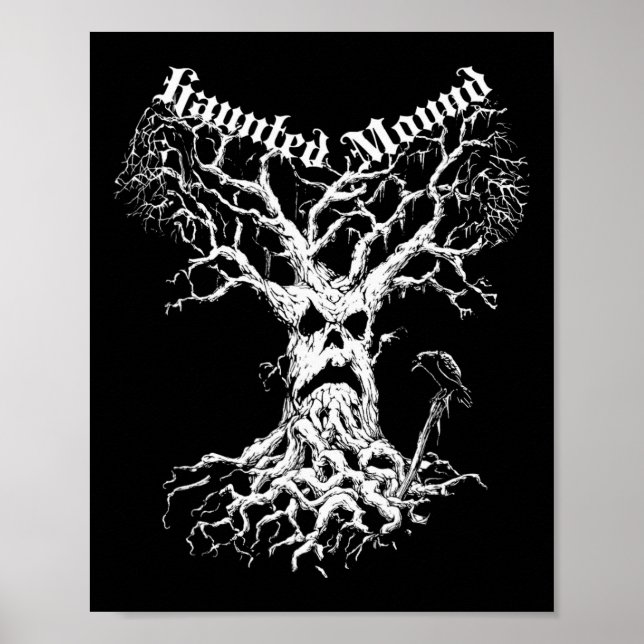 Sematary Merch. Entwerfen eines Geisterbaums. Spuk Poster (Vorne)