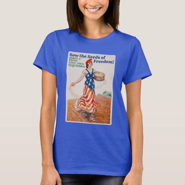 Semez les graines de la liberté ! T-shirt (noir) (Devant)