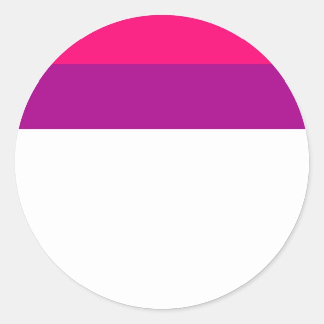 Semi Bisexual Pride Flag  Runder Aufkleber (Vorderseite)