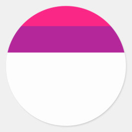 Semi Bisexual Pride Flag  Runder Aufkleber