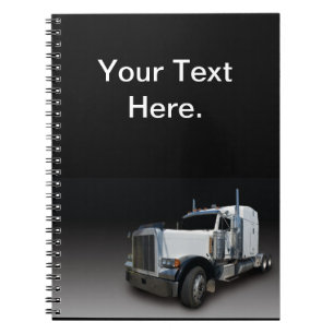 Semi-carnet de camions Carnet de spirale