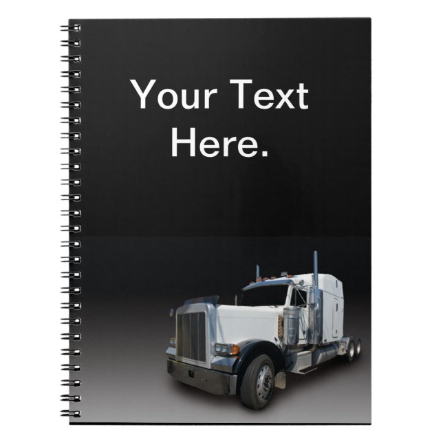 Semi-carnet de camions Carnet de spirale (Devant)