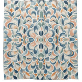 Semi Circle Design Duschvorhang