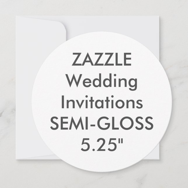 SEMI-GLOSS 110 lb 5,25 pouces Invitations de maria (Devant)