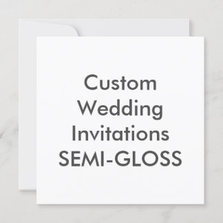 SEMI-GLOSS 5,25" Square Wedding Einladungen