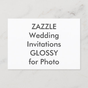 SEMI-GLOSS 5" x 3,5" Einladungen für Hochzeiten