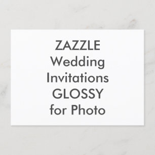 SEMI-GLOSS 6,25" x 4,5" Hochzeitseinladungen Einladung