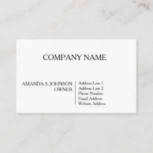 Semi Gloss Business Card Visitenkarte