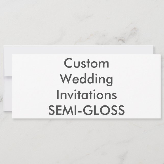SEMI-LUSTRE 9,25" x 4" invitations de mariage (Devant)