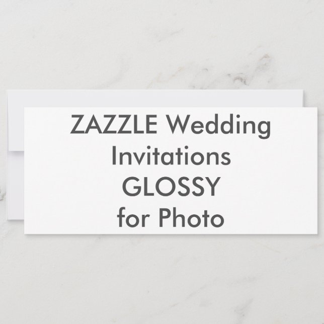 SEMI-LUSTRE 9,25" x 4" invitations de mariage (Devant)