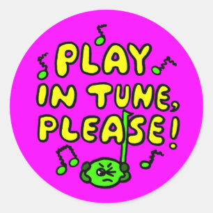 Semi-Motivierend Sticker für Musiklehrer