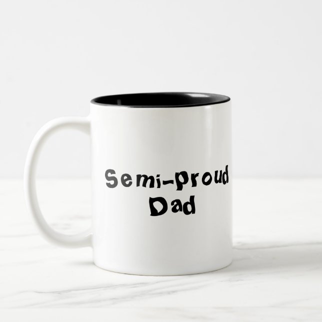 Semi-stolze Vater Vatertag Tasse (Links)
